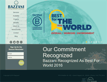 Tablet Screenshot of bazzani.com